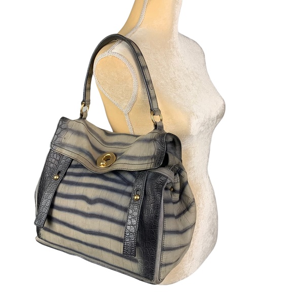 YSL Muse Two Crocodile Satchel Bag - Picture 2 of 16